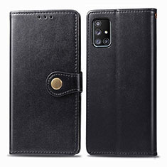 Coque Portefeuille Livre Cuir Etui Clapet S05D pour Samsung Galaxy A71 5G Noir