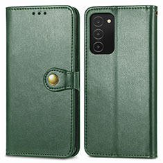 Coque Portefeuille Livre Cuir Etui Clapet S05D pour Samsung Galaxy F02S SM-E025F Vert