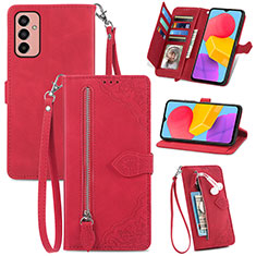 Coque Portefeuille Livre Cuir Etui Clapet S05D pour Samsung Galaxy F13 4G Rouge