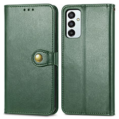 Coque Portefeuille Livre Cuir Etui Clapet S05D pour Samsung Galaxy F23 5G Vert