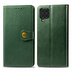 Coque Portefeuille Livre Cuir Etui Clapet S05D pour Samsung Galaxy F62 5G Vert