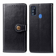 Coque Portefeuille Livre Cuir Etui Clapet S05D pour Samsung Galaxy M21 Noir