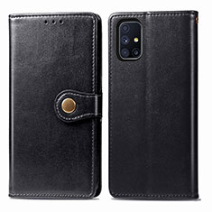 Coque Portefeuille Livre Cuir Etui Clapet S05D pour Samsung Galaxy M51 Noir