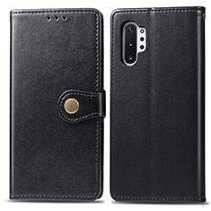 Coque Portefeuille Livre Cuir Etui Clapet S05D pour Samsung Galaxy Note 10 Plus 5G Noir