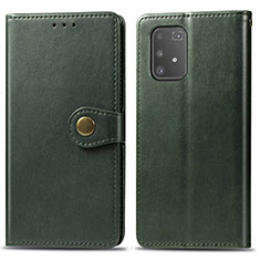 Coque Portefeuille Livre Cuir Etui Clapet S05D pour Samsung Galaxy S10 Lite Vert