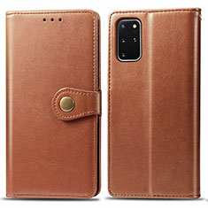 Coque Portefeuille Livre Cuir Etui Clapet S05D pour Samsung Galaxy S20 Plus 5G Marron