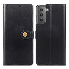 Coque Portefeuille Livre Cuir Etui Clapet S05D pour Samsung Galaxy S21 Plus 5G Noir