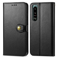 Coque Portefeuille Livre Cuir Etui Clapet S05D pour Sony Xperia 5 IV Noir