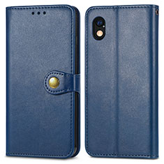 Coque Portefeuille Livre Cuir Etui Clapet S05D pour Sony Xperia Ace III Bleu