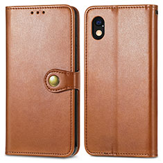 Coque Portefeuille Livre Cuir Etui Clapet S05D pour Sony Xperia Ace III SO-53C Marron