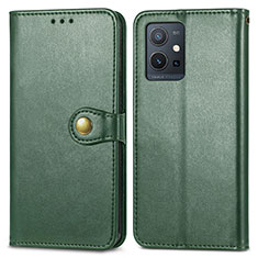 Coque Portefeuille Livre Cuir Etui Clapet S05D pour Vivo Y33e 5G Vert