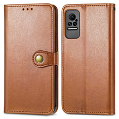 Coque Portefeuille Livre Cuir Etui Clapet S05D pour Xiaomi Civi 1S 5G Marron