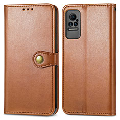 Coque Portefeuille Livre Cuir Etui Clapet S05D pour Xiaomi Civi 5G Marron