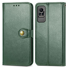 Coque Portefeuille Livre Cuir Etui Clapet S05D pour Xiaomi Civi 5G Vert