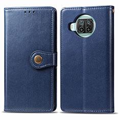 Coque Portefeuille Livre Cuir Etui Clapet S05D pour Xiaomi Mi 10i 5G Bleu