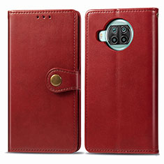 Coque Portefeuille Livre Cuir Etui Clapet S05D pour Xiaomi Mi 10i 5G Rouge