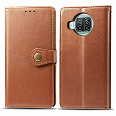 Coque Portefeuille Livre Cuir Etui Clapet S05D pour Xiaomi Mi 10T Lite 5G Marron