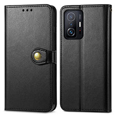 Coque Portefeuille Livre Cuir Etui Clapet S05D pour Xiaomi Mi 11T 5G Noir