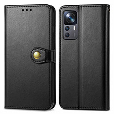 Coque Portefeuille Livre Cuir Etui Clapet S05D pour Xiaomi Mi 12T 5G Noir