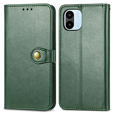 Coque Portefeuille Livre Cuir Etui Clapet S05D pour Xiaomi Poco C50 Vert