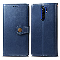 Coque Portefeuille Livre Cuir Etui Clapet S05D pour Xiaomi Poco M2 Bleu