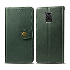 Coque Portefeuille Livre Cuir Etui Clapet S05D pour Xiaomi Poco M2 Pro Vert