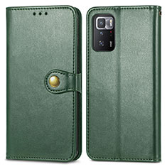 Coque Portefeuille Livre Cuir Etui Clapet S05D pour Xiaomi Poco X3 GT 5G Vert