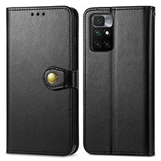 Coque Portefeuille Livre Cuir Etui Clapet S05D pour Xiaomi Redmi 10 (2022) Noir