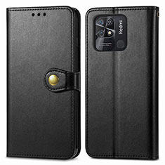 Coque Portefeuille Livre Cuir Etui Clapet S05D pour Xiaomi Redmi 10 Power Noir