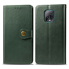 Coque Portefeuille Livre Cuir Etui Clapet S05D pour Xiaomi Redmi 10X Pro 5G Vert