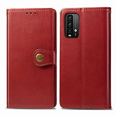 Coque Portefeuille Livre Cuir Etui Clapet S05D pour Xiaomi Redmi 9 Power Rouge