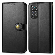 Coque Portefeuille Livre Cuir Etui Clapet S05D pour Xiaomi Redmi Note 11 Pro 5G Noir