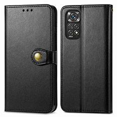 Coque Portefeuille Livre Cuir Etui Clapet S05D pour Xiaomi Redmi Note 11S 4G Noir