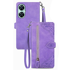 Coque Portefeuille Livre Cuir Etui Clapet S06D pour Huawei Nova 11i Violet