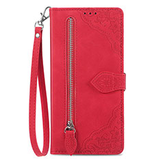 Coque Portefeuille Livre Cuir Etui Clapet S06D pour OnePlus Ace 2 5G Rouge