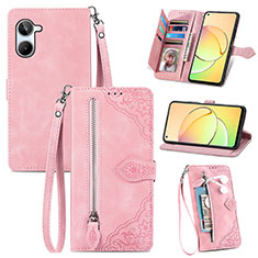 Coque Portefeuille Livre Cuir Etui Clapet S06D pour Realme 10 4G Rose