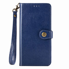 Coque Portefeuille Livre Cuir Etui Clapet S06D pour Samsung Galaxy A91 Bleu