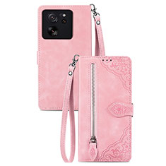 Coque Portefeuille Livre Cuir Etui Clapet S06D pour Xiaomi Mi 13T 5G Rose