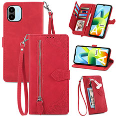 Coque Portefeuille Livre Cuir Etui Clapet S06D pour Xiaomi Poco C51 Rouge