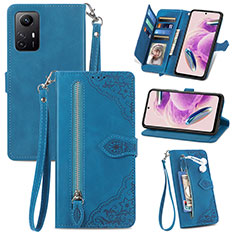 Coque Portefeuille Livre Cuir Etui Clapet S06D pour Xiaomi Redmi Note 12S Bleu