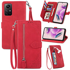 Coque Portefeuille Livre Cuir Etui Clapet S06D pour Xiaomi Redmi Note 12S Rouge