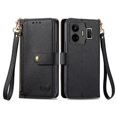 Coque Portefeuille Livre Cuir Etui Clapet S07D pour Realme GT Neo6 5G Noir