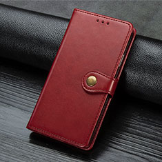 Coque Portefeuille Livre Cuir Etui Clapet S07D pour Xiaomi Redmi 9 Prime India Rouge