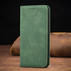 Coque Portefeuille Livre Cuir Etui Clapet S08D pour Xiaomi Poco M2 Vert