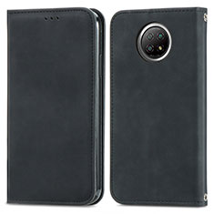 Coque Portefeuille Livre Cuir Etui Clapet S08D pour Xiaomi Redmi Note 9T 5G Noir