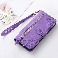 Coque Portefeuille Livre Cuir Etui Clapet S09D pour Huawei Enjoy 50 Pro Violet