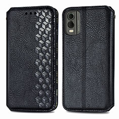 Coque Portefeuille Livre Cuir Etui Clapet S09D pour Nokia C210 Noir