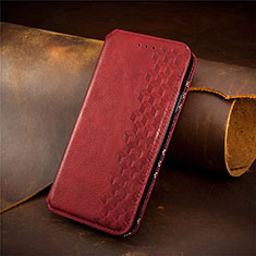 Coque Portefeuille Livre Cuir Etui Clapet S09D pour Xiaomi Poco M4 Pro 5G Rouge