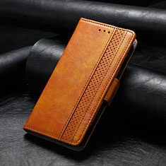 Coque Portefeuille Livre Cuir Etui Clapet S10D pour Asus Zenfone 9 Brun Clair