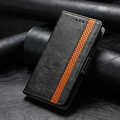 Coque Portefeuille Livre Cuir Etui Clapet S10D pour Motorola Moto G53j 5G Noir